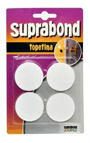 TOPETINA CIRCULAR BLANCA X 4 UNID AFIX