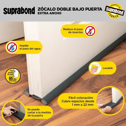 ZOCALO DOBLE EXTRA ANCHO DE 95 CM GRIS