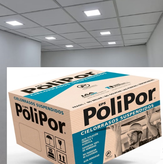 CIELORRASO EPS GOTA - 605X605X200MM - CAJA 7,2M²