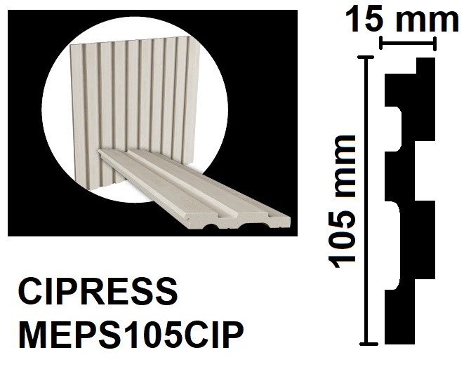MULTILINEA 105 - 105X15X2800 MM - CIPRESS