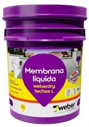 MEMBRANA LIQUIDA WEBER TECHOS L TEJA X 10 KG
