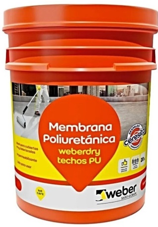 MEMBRANA LIQUIDA WEBER TECHOS PU BLANCO X 20 KG