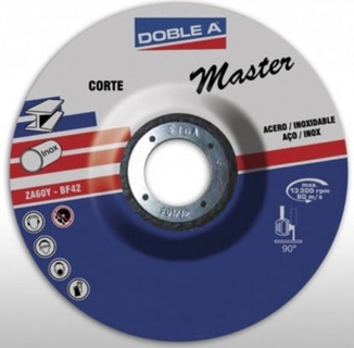 DISCO CORTE OXIDO ALUMINIO CENTRO DEPRIMIDO 4,5"X 3,0 T42 "AA"