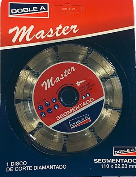DISCO DIAMANTADO SEGMENTADO 4,3"(110X22.23MM) "AA"