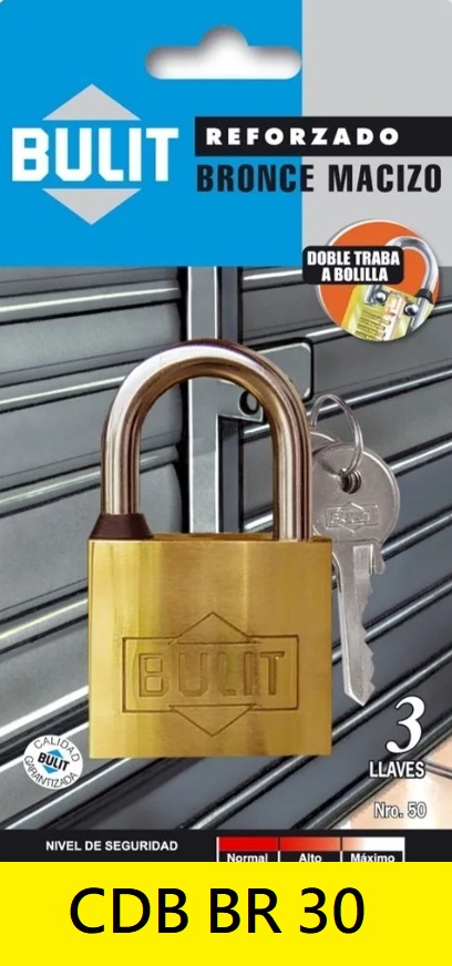 CANDADO BULIT BRONCE REFORZADO NRO. 29