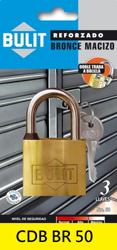 CANDADO BULIT BRONCE REFORZADO NRO. 50